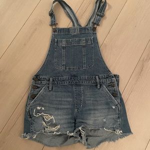 Abercrombie Denim Short Overalls